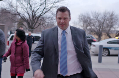 Kris Kobach walking