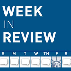 The text, "Week in Review."