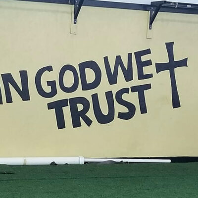 "In God We Trust" mural